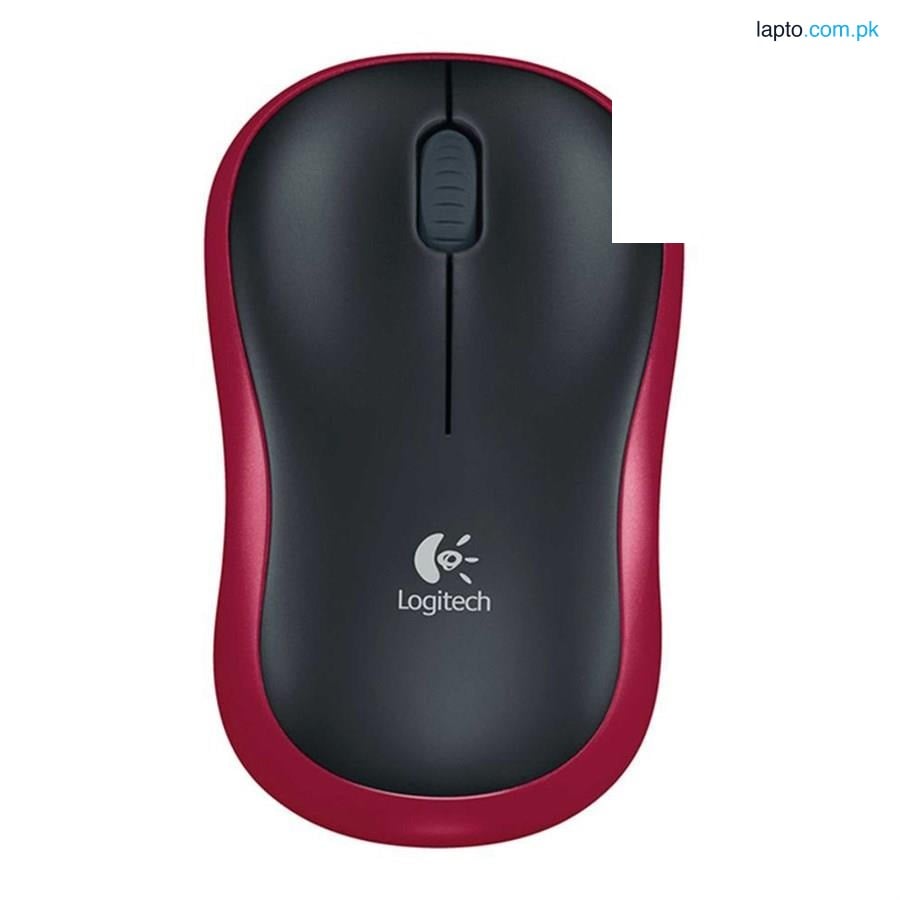 Logitech M185 Wireless Mouse - Red