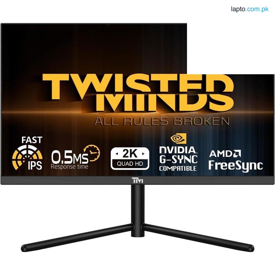 Twisted Minds TM27QHD165IPS Gaming Monitor 27'' Flat, QHD,165Hz, Fast IPS