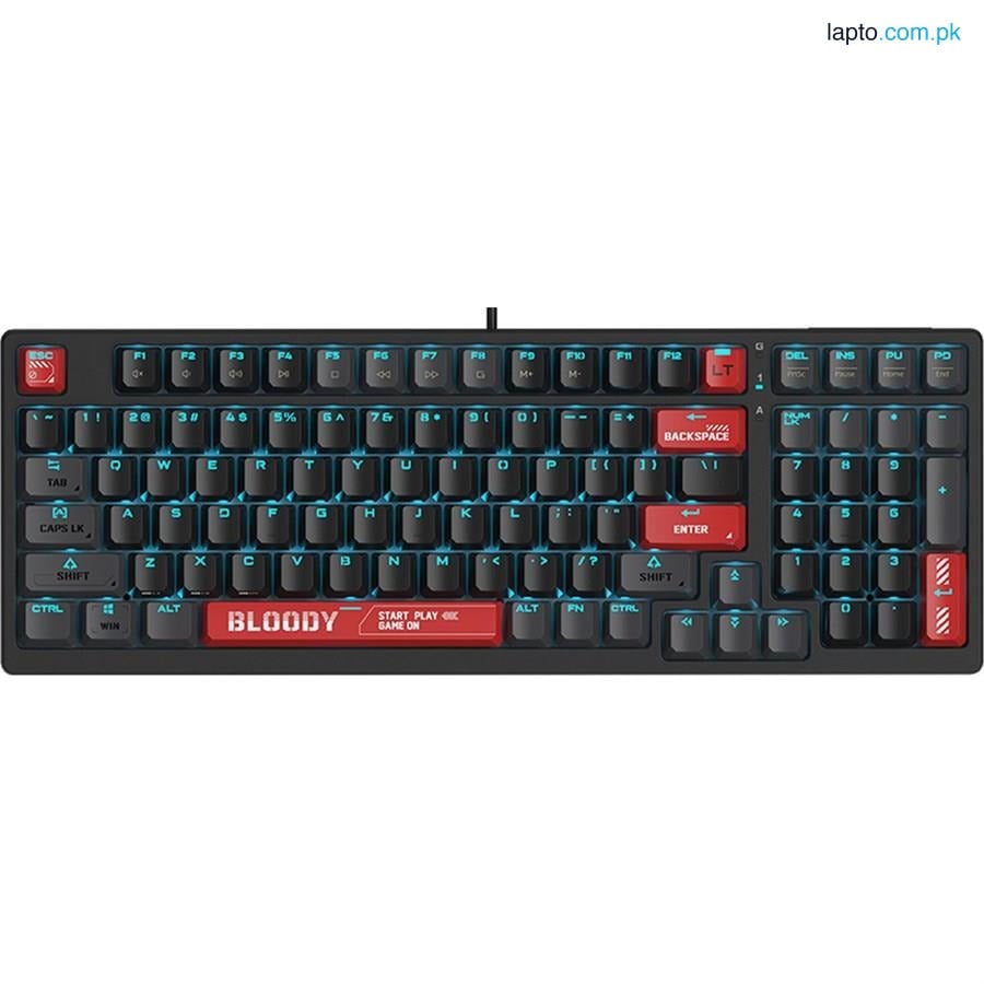 A4Tech Bloody AT98 Alpha Optical Switch Mechanical Gaming Keyboard - Red Switch