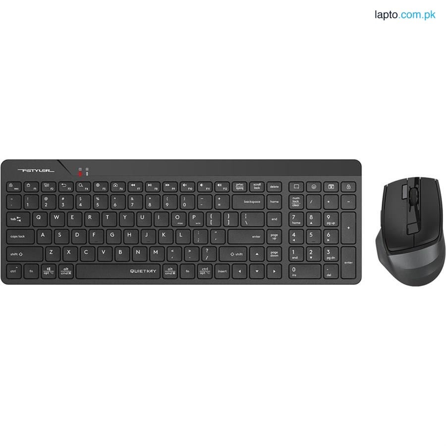 A4Tech FG2400 Air2 | 2.4G Wireless QuietKey Combo Set | Black