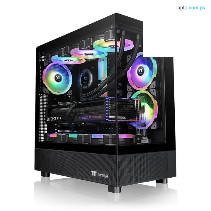 Thermaltake View 270 TG ARGB Black Mid Tower E-ATX PC Case - Preinstalled 1 x CT140 ARGB Fans