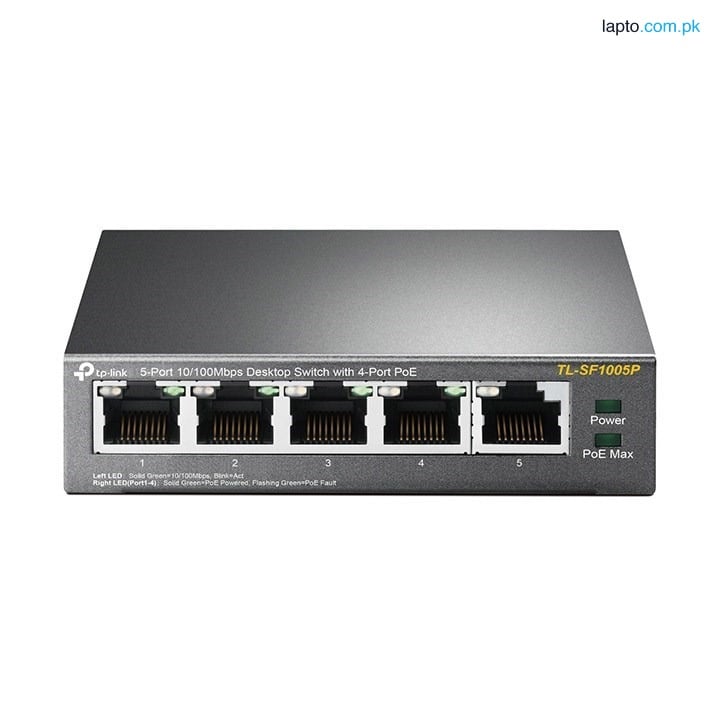 TP-Link TL-SF1005P 5-Port 10/100Mbps Desktop Switch with 4-Port PoE