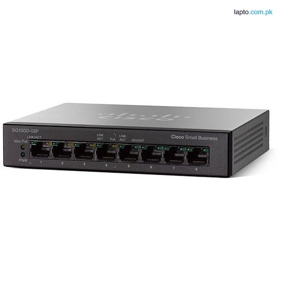 Cisco SG100D-08P 8-Port PoE Gigabit Desktop Switch