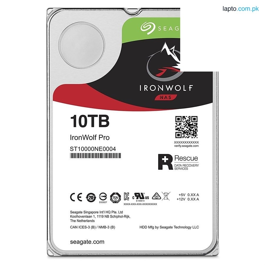Seagate 10TB IronWolf Pro SATA 6Gb/s 256MB Cache 3.5-Inch NAS Hard Disk Drive - ST10000NE0004