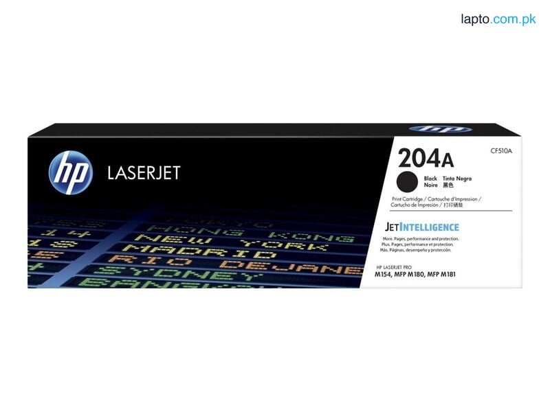 HP 204A Black Original LaserJet Toner Cartridge (CF510A)