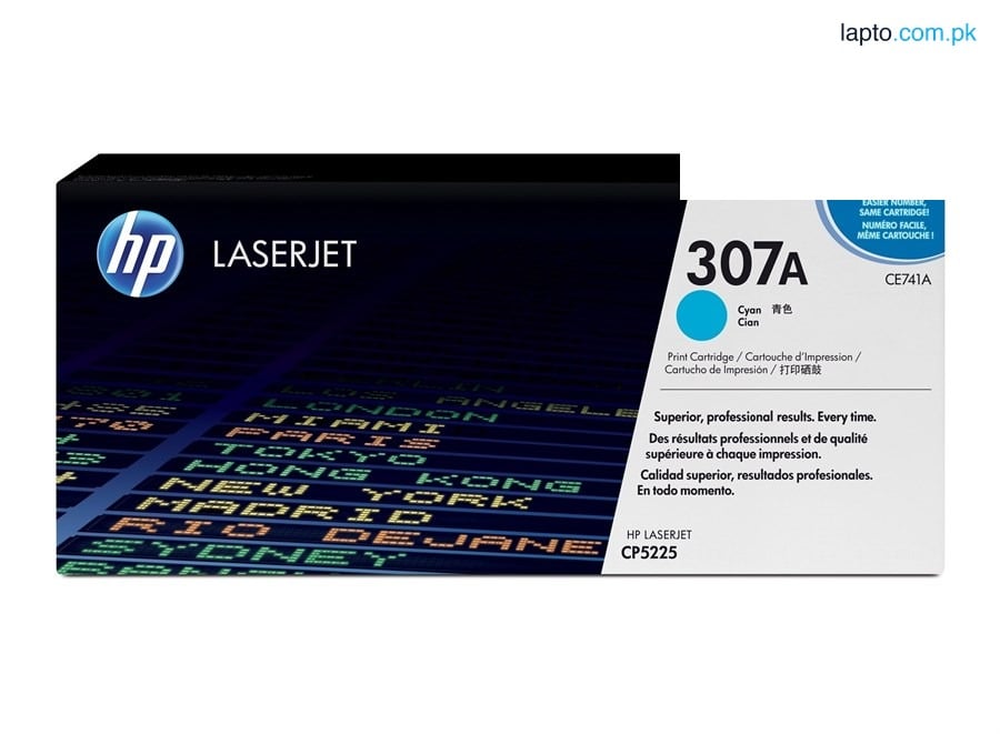 HP 307A Cyan Original LaserJet Toner Cartridge (CE741A)