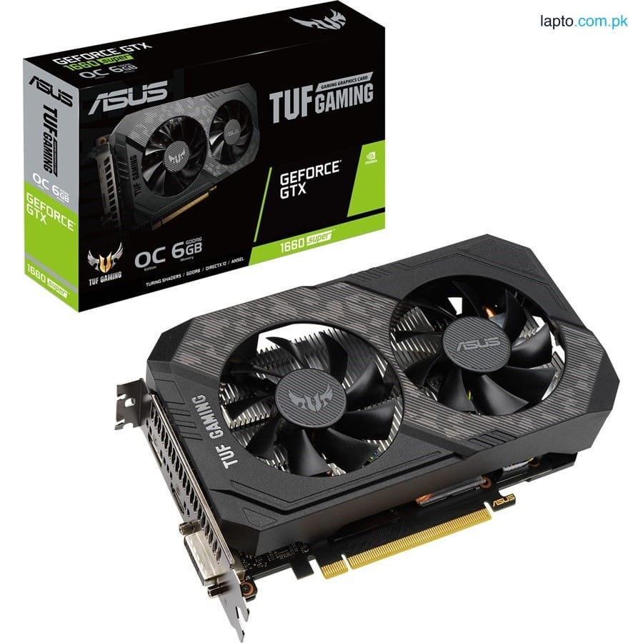 ASUS TUF Gaming GeForce GTX 1660 SUPER OC Edition 6GB GDDR6 TUF-GTX1660S-O6G-GAMING Graphics Card