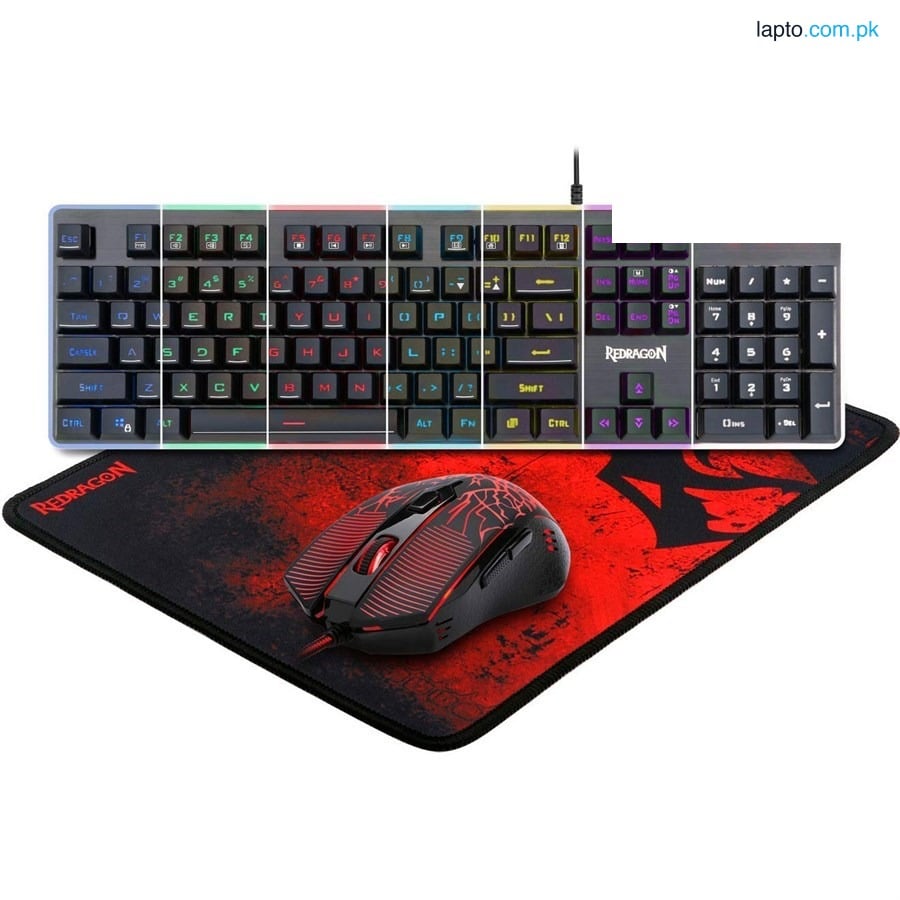 Redragon S107 PC Gaming Keyboard and Mouse Combo & Large Mouse Pad