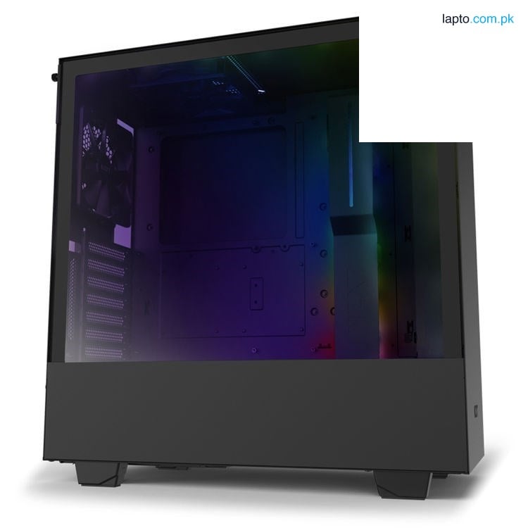 NZXT H510i Compact Mid-Tower Case with Lighting and Fan Control (Matte Black)