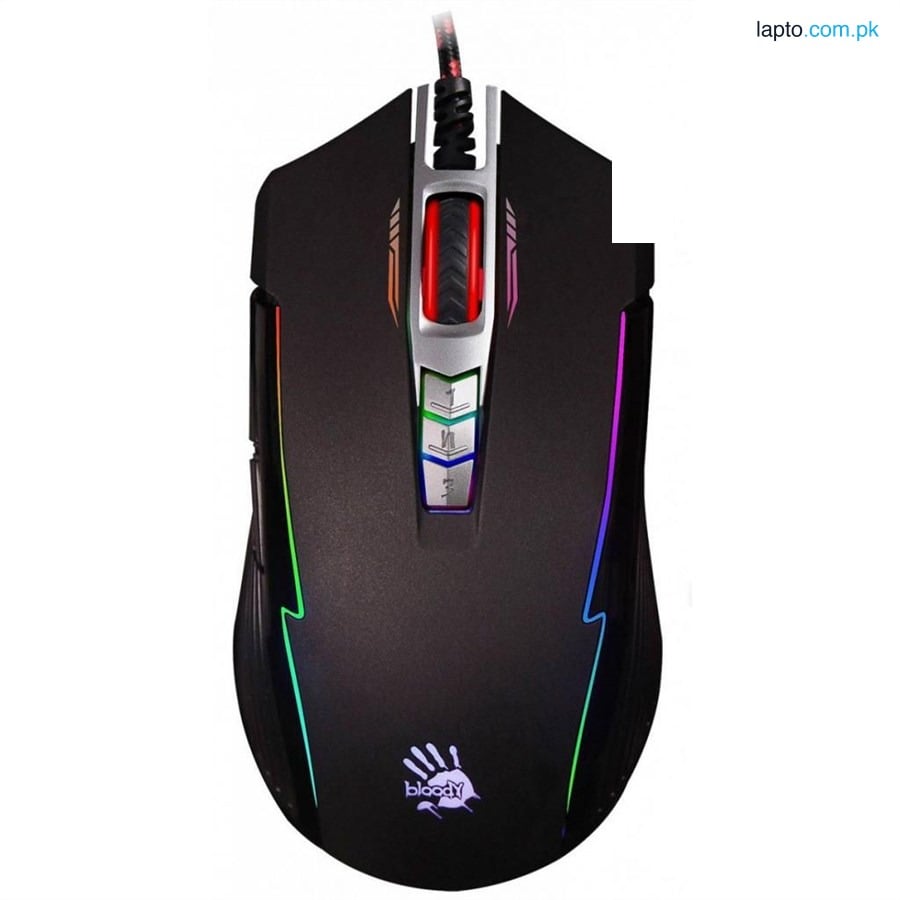 Bloody P93 Light Strike 5K RGB Animation Gaming Mouse - Black