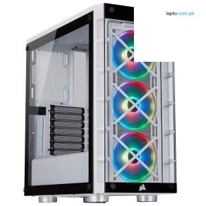 Corsair iCUE 465X RGB Mid-Tower ATX Smart Case — White CC-9011189-WW