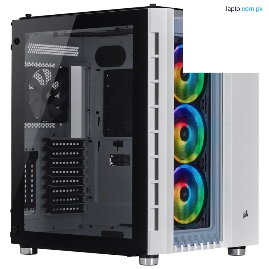 Corsair Crystal Series 680X RGB ATX High Airflow Tempered Glass Smart Case — White