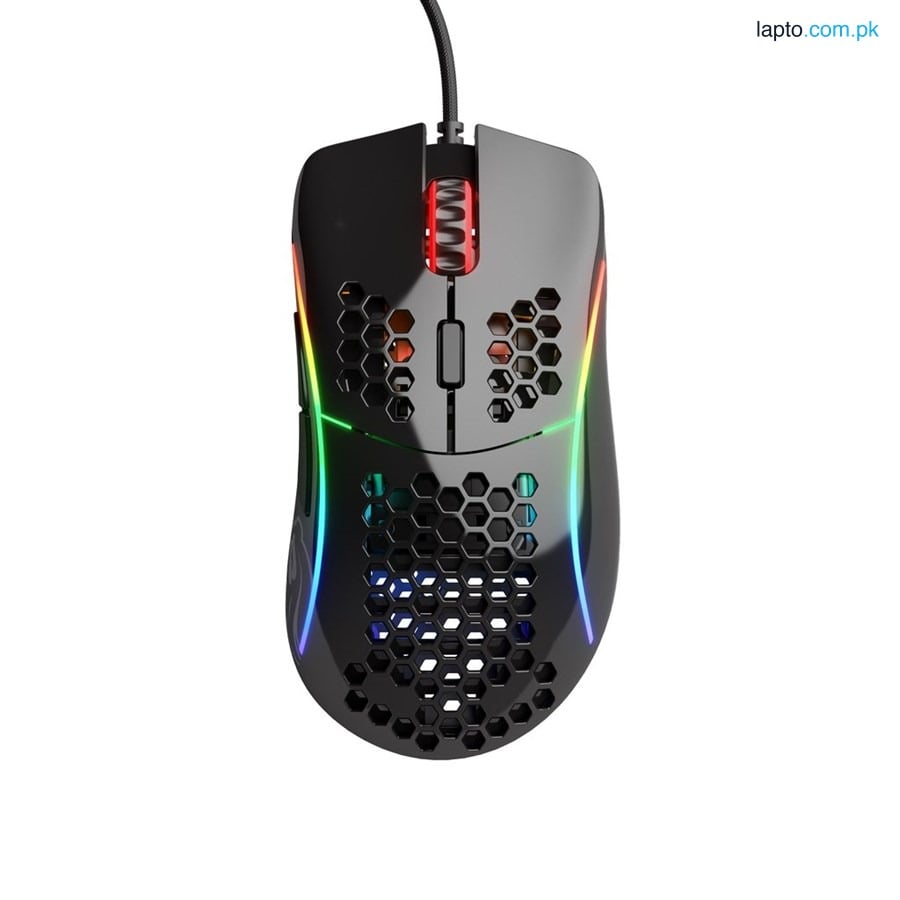 Glorious Model D (Glossy Black) Extreme Lightweight Ergonomic Gaming Mouse 69G