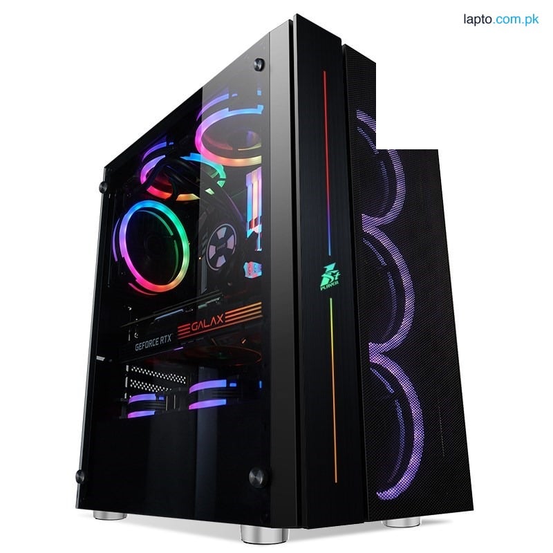 1stPlayer B7 (Black) BLACK.SIR Series With 4 Fans ATX Gaming Case
