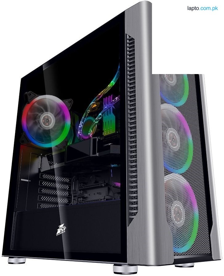 1stPlayer DX (Silver) With 4 Fans 230mm Wide Body E-ATX Support Gaming Case