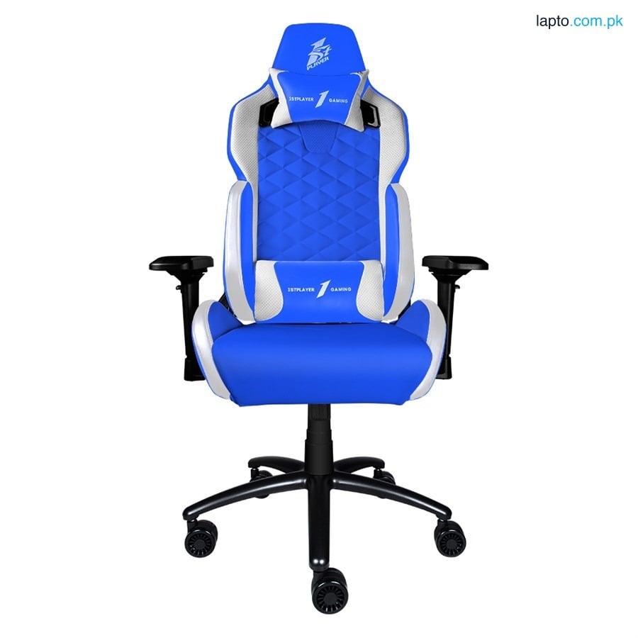 1stPlayer DK2 Blue & White Dedicated to improving gamers Gaming Chair