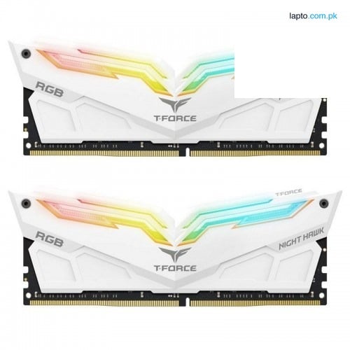 TeamGroup T-Force NightHawk RGB White DDR4 3600MHz 16GB (8GBx2) RAM