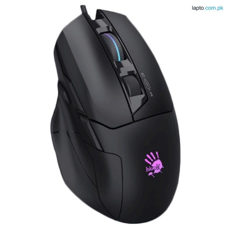 A4Tech Bloody W70 MAX RGB Gaming Mouse - (Black - White)