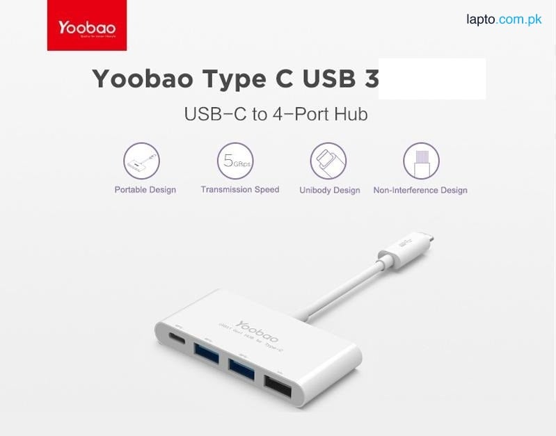 Yoobao Type-C 4-Port Hub