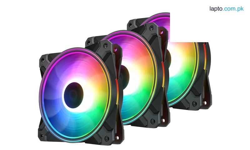 DEEPCOOL CF120 Plus (3 Fan Pack) 3x120mm PWM Fan, A-RGB Dual Loop Lighting Zones