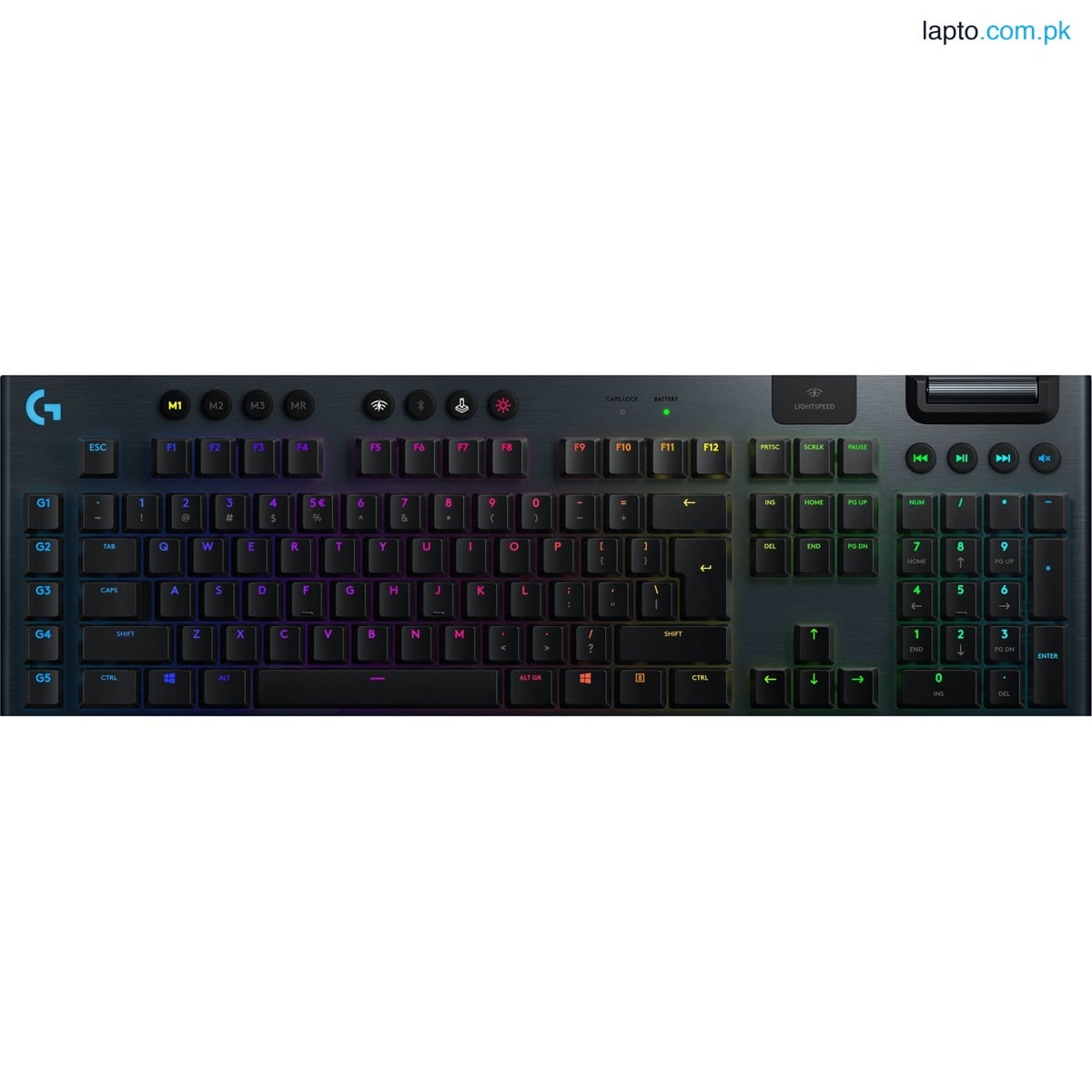 Logitech G915 LIGHTSPEED Wireless RGB Mechanical Gaming Keyboard, Black US International Clicky