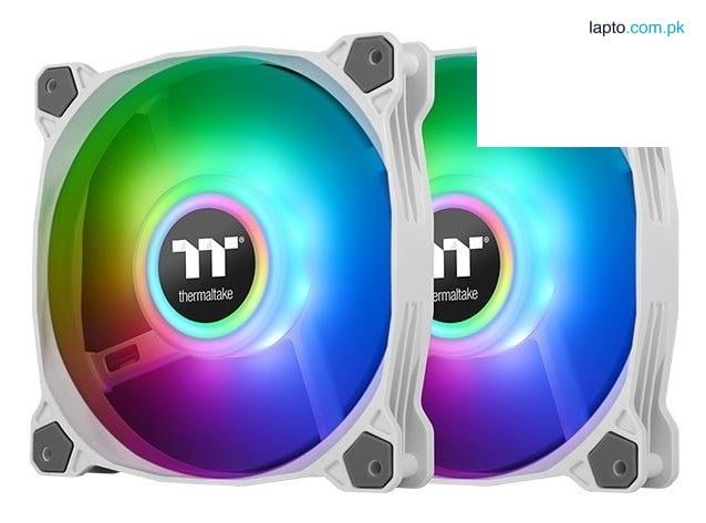 Thermaltake Pure Duo 12 ARGB Sync Radiator Fan (2-Fan Pack)-White