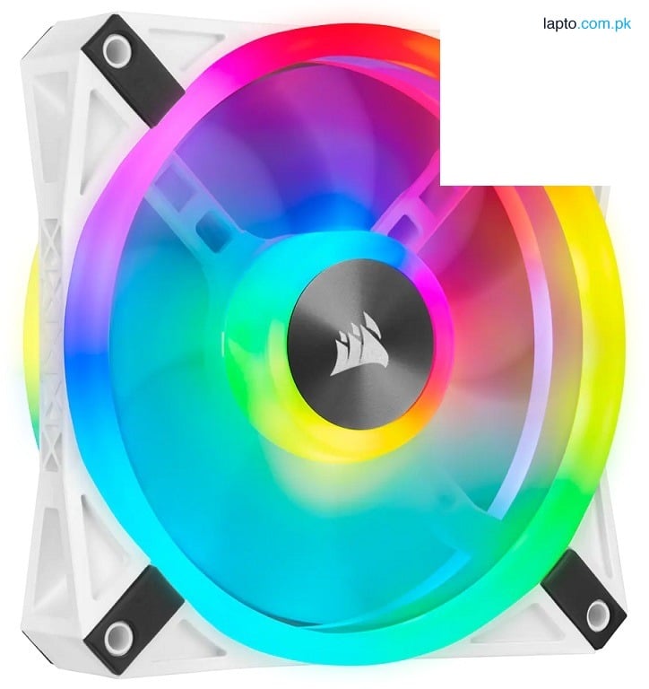 Corsair iCUE QL120 RGB 120mm PWM White Fan — Single Pack CO-9050103-WW