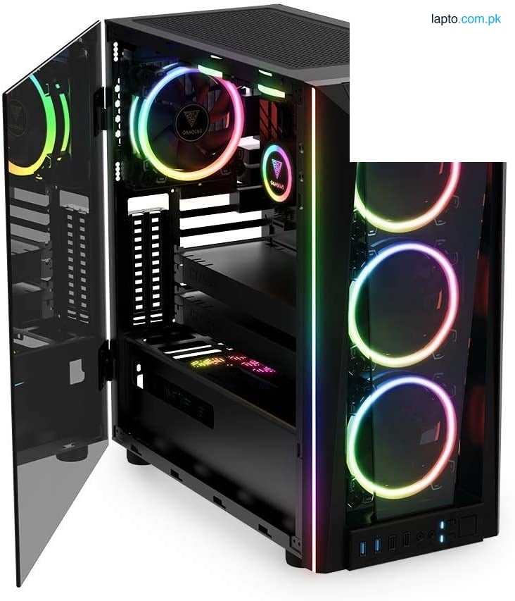 GAMDIAS RGB Gaming Mid-Tower Case (TALOS M1B)