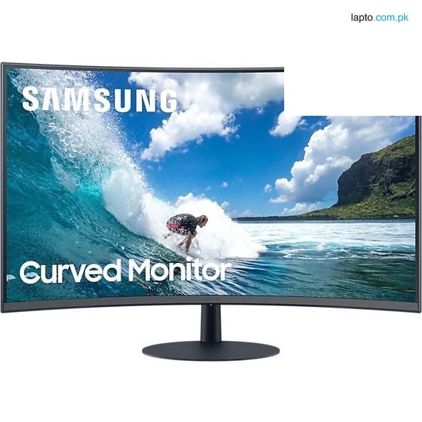 Samsung LC27T550FDMXUE 27" 1000R Bezel-Less Curved Monitor with Speaker FHD VA