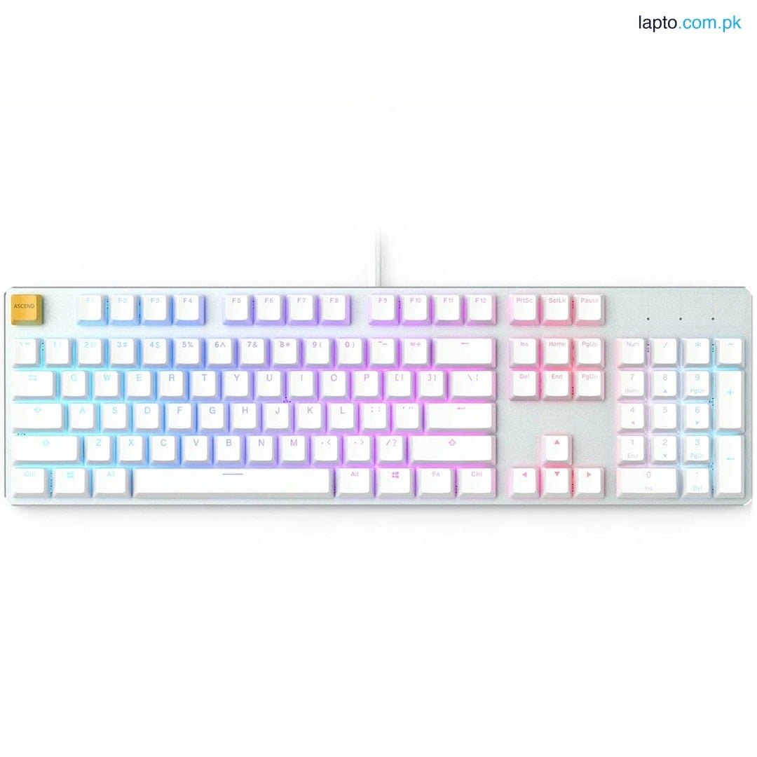 Glorious GMMK Full Size Pre Built Gaming Keyboard (White)