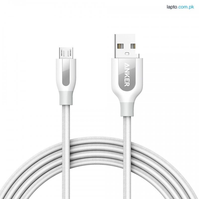 Anker PowerLine+ 6ft Micro USB Cable-White