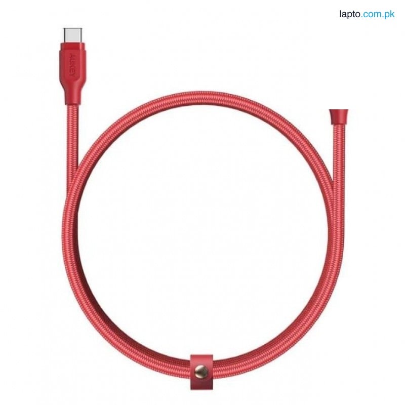 Aukey Braided Nylon USB 3.1 USB-A To USB- C Cable - 3.3ft (Red)