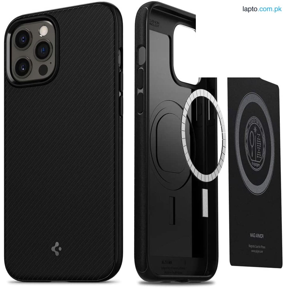 Spigen iphone 13 Pro Max Mag Armor Magsafe Case– Matte Black