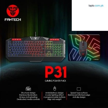 Fantech POWER PACK P313 in 1 Keyboard, Mouse and Mousepad Combo