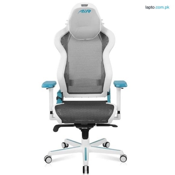 DXRacer AIR Series AIR-R1S-WQ.G-B3 Mesh Gaming Chair D7200, White & Cyan