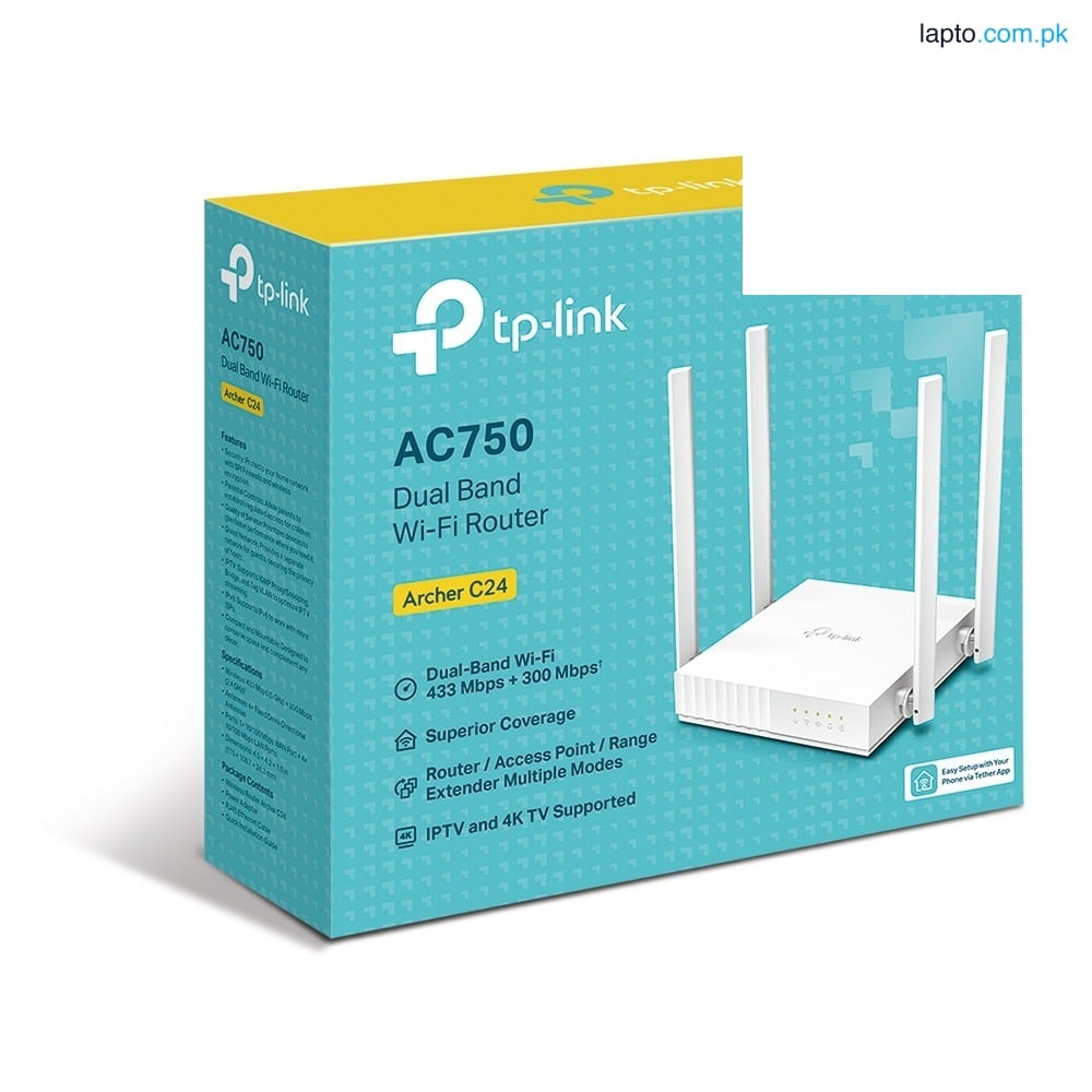 TP-LINK Archer C24 AC750 Dual-Band Wi-Fi Router