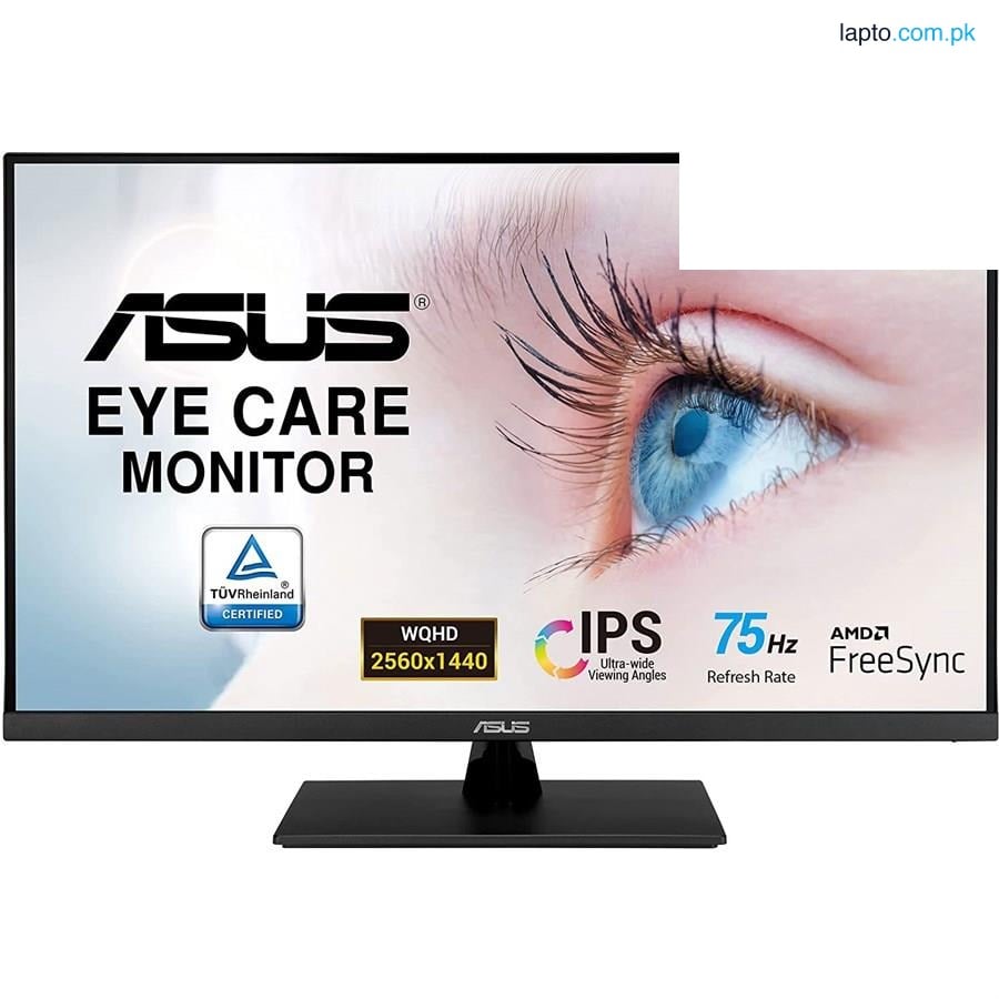 ASUS VP32AQ Eye Care Monitor – 31.5-inch, WQHD (2560 x 1440), IPS, 100% sRGB, HDR-10, 75Hz, Adaptive-Sync/FreeSync™,