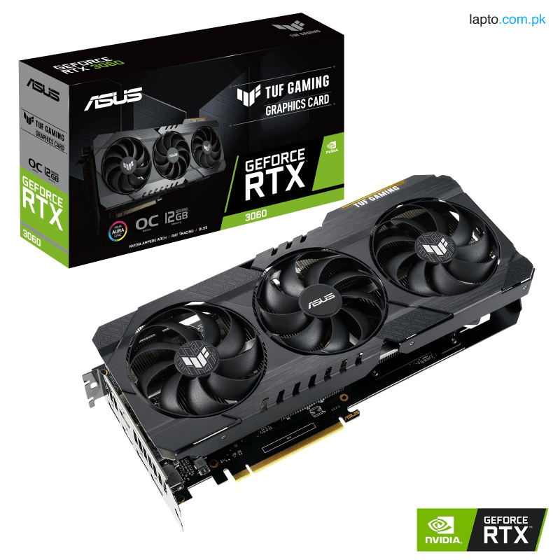 ASUS TUF RTX3060 Gaming GeForce OC Edition 12GB GDDR6 buffed-up design