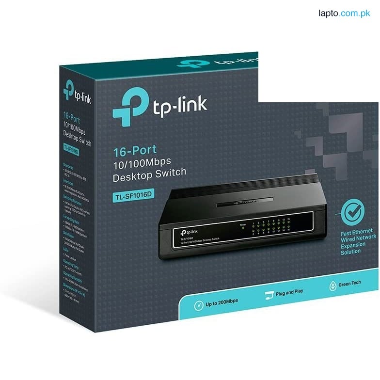 TP-LINK TL-SF1016D Unmanaged 10/100Mbps 16-Port Desktop Switch - Ver 6.0