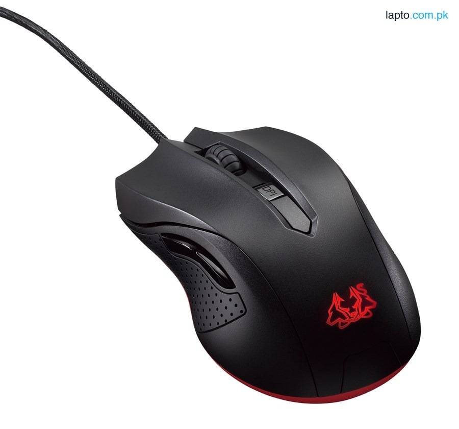 ASUS CERBERUS OPTICAL 2500-DPI LED LIGHTING USB GAMING MOUSE