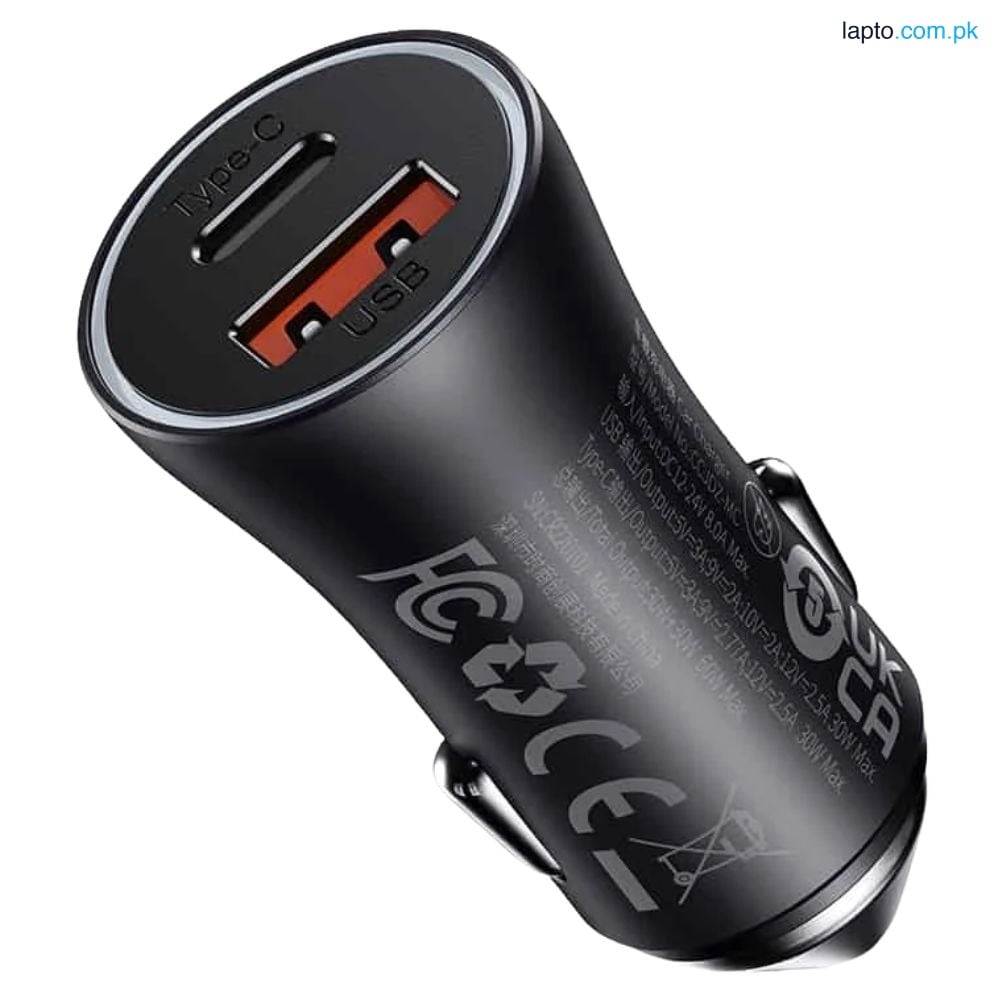 Baseus Golden Contactor Max 60W C+U Dual Car Charger