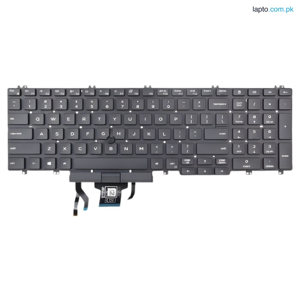 Dell Latitude 5500 5501 5510 5511 Precision 3541 3540 3551 3550 With Click Backlit & Pointer Laptop Keyboard