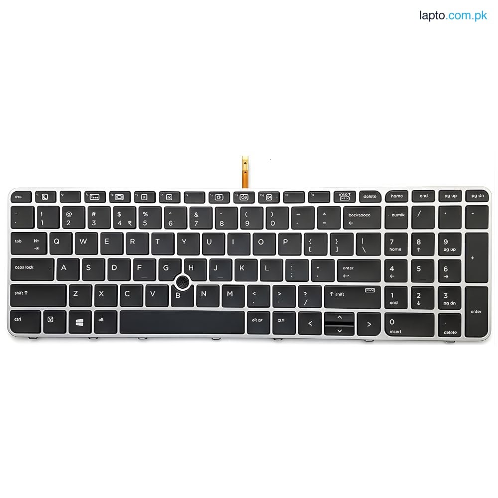 HP EliteBook 850 G3 755 G3 755 G4 With Silver Frame US Backlit Laptop Keyboard
