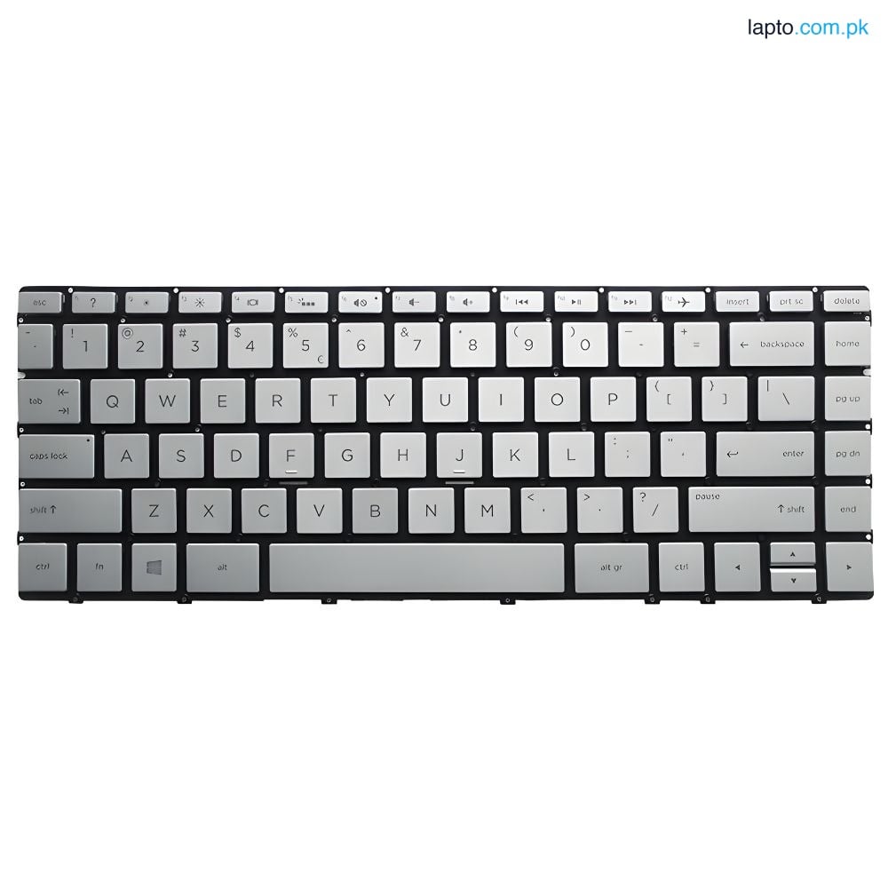 HP Spectre 13 AC US Backlit Gray Laptop Keyboard