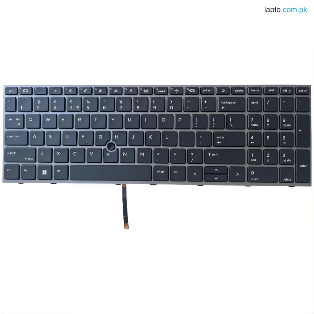 HP ZBook Fury 15 G7 With Pointer Backlit US Layout Laptop Keyboard