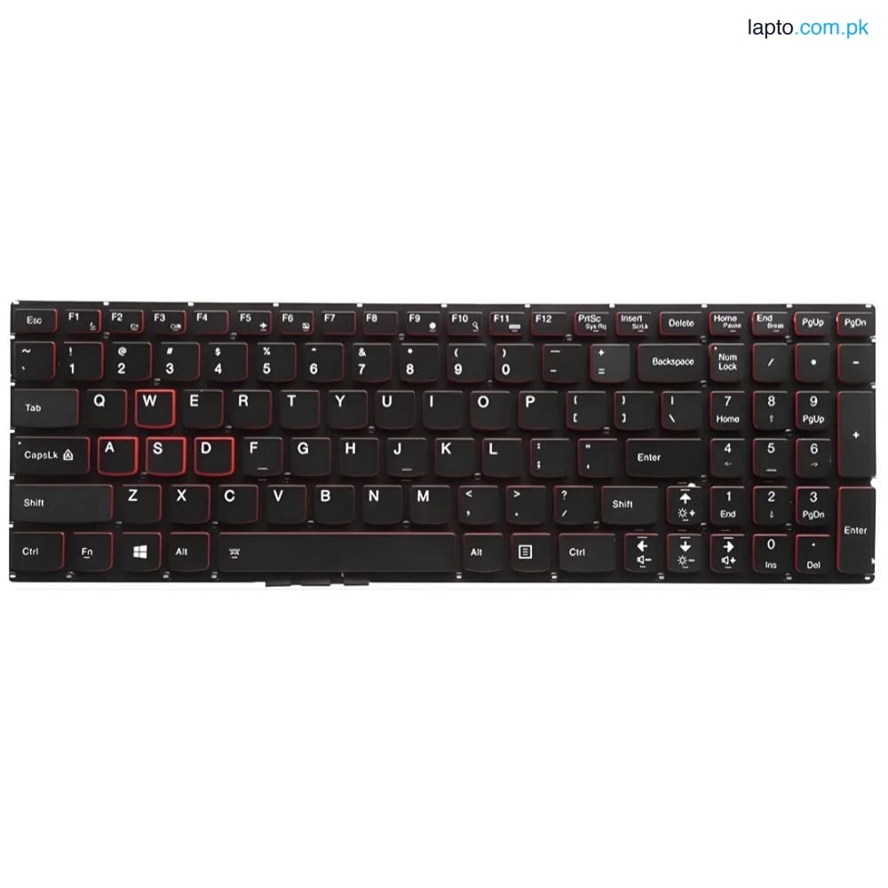 Lenovo IdeaPad Y700-15ISK US Layout Red Backlit Laptop Keyboard