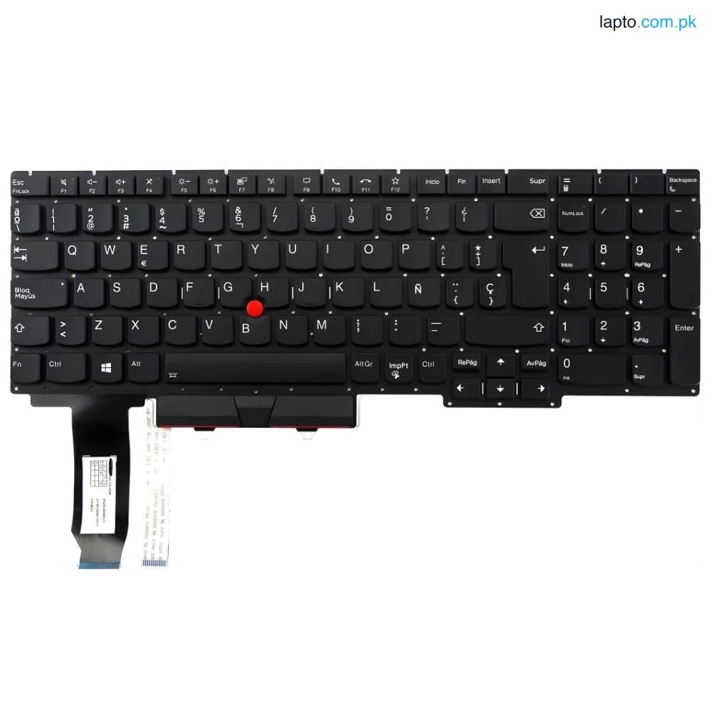 Lenovo ThinkPad E15 4th Gen UK Layout Backlit Pointer Laptop Keyboard
