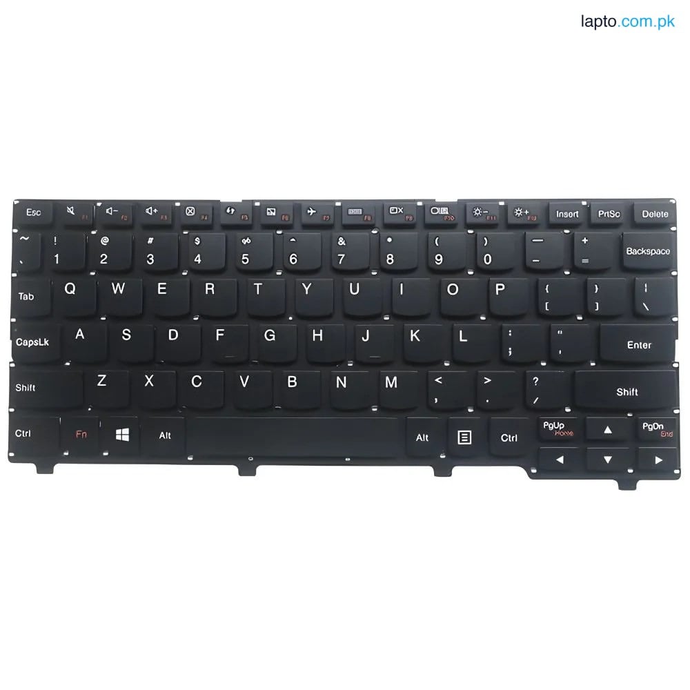 Lenovo IdeaPad 100S-11IBY US Layout Non-Backlit Laptop Keyboard – Black/White