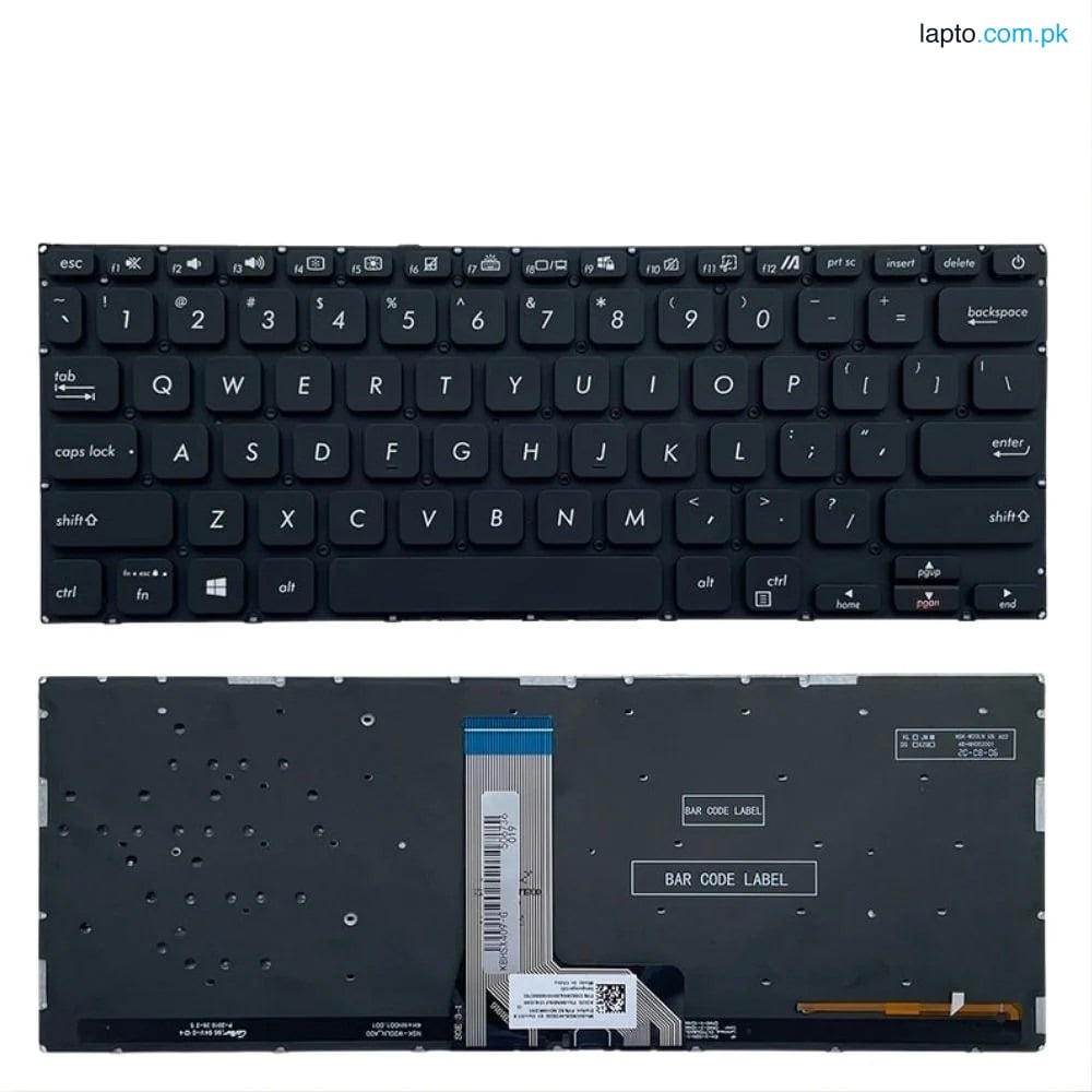 Asus X412 US Layout Backlit Laptop Keyboard – Black