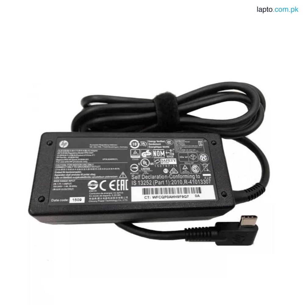 HP 45W 15V 3A USB C Type C 100% Original Laptop AC Adapter Charger